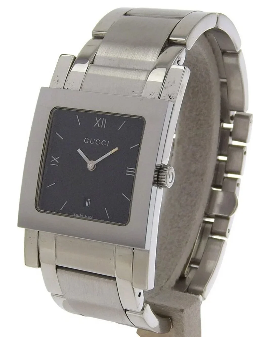 GUCCI G Metro Watches 7900M.1 blackDial Stainless Steel Quartz Analog disp...